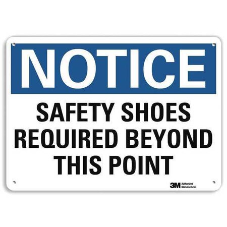 Plastic Notice Sign, 4 Holes, 10