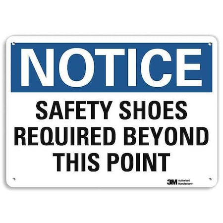Notice Sign, RecycldReflecAlum, 10inWx7inH, U5-1507-RA_10X7 MPN:U5-1507-RA_10X7