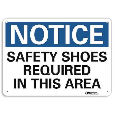 Notice Sign, RecycldReflecAlum, 10inWx7inH, U5-1508-RA_10X7 MPN:U5-1508-RA_10X7