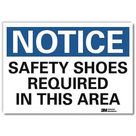 NoticeSign, ReflcSelfAdhVinyl, 14inWx10inH, U5-1508-RD_14X10 MPN:U5-1508-RD_14X10