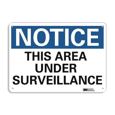 Notice Sign, 7 in H, 10 in W, Aluminum, Vertical Rectangle, English, U5-1547-RA_10X7 MPN:U5-1547-RA_10X7