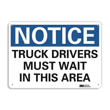 Reflective Loadiing & Unloading Sign, 7 in H, 10 in W, Aluminum, Vertical Rectangle, U5-1579-RA_10X7 MPN:U5-1579-RA_10X7