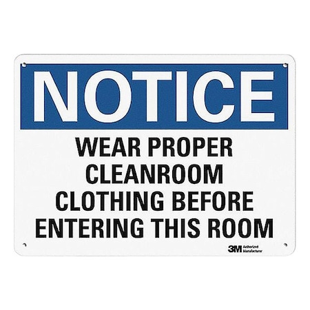Plastic Notice Sign, 4 Holes, 10