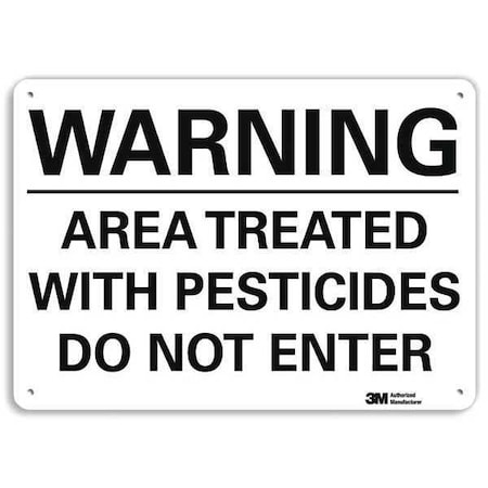 Warning Sign, 7 in H, 10 in W, Vertical Rectangle, English, U6-1001-RA_10X7 MPN:U6-1001-RA_10X7
