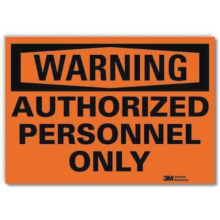 Admittance Sign, 5 in Height, 7 in Width, Reflective Sheeting, Horizontal Rectangle, English MPN:U6-1030-RD_7X5