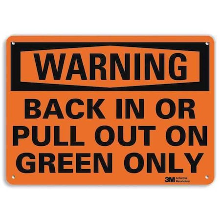 Reflective Loadiing & Unloading Sign, 7 in H, 10 in W, Aluminum, Vertical Rectangle, U6-1033-RA_10X7 MPN:U6-1033-RA_10X7