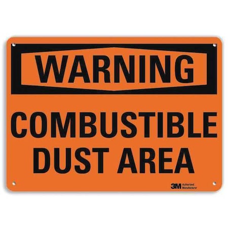 Warning Sign, 7 in H, 10 in W, Vertical Rectangle, English, U6-1043-NA_10x7 MPN:U6-1043-NA_10x7