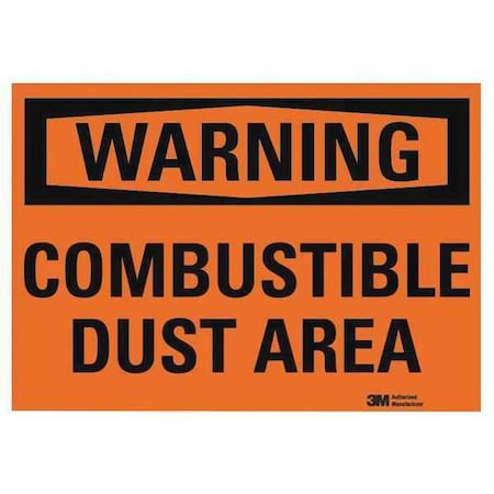 Warning Sign, 5 in H, 7 in W, Horizontal Rectangle, English, U6-1043-RD_7X5 MPN:U6-1043-RD_7X5