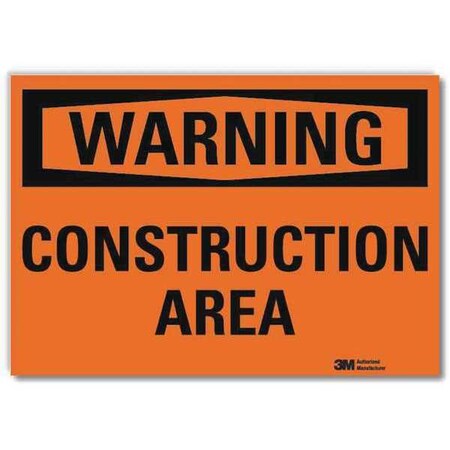 Warning Sign, 5 in Height, 7 in Width, Reflective Sheeting, Horizontal Rectangle, English MPN:U6-1044-RD_7X5