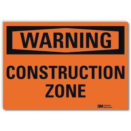 Warning Sign, 7 in Height, 10 in Width, Reflective Sheeting, Vertical Rectangle, English MPN:U6-1045-RD_10X7