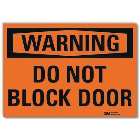 Warning Sign, 7 in Height, 10 in Width, Reflective Sheeting, Vertical Rectangle, English MPN:U6-1053-RD_10X7