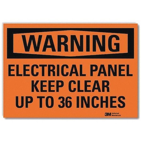 Warning Sign, 7 in Height, 10 in Width, Reflective Sheeting, Vertical Rectangle, English MPN:U6-1076-RD_10X7