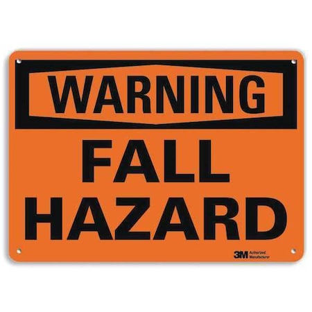 Safety Sign, 7 in H, 10 in W, Plastic, Vertical Rectangle, English, U6-1086-NP_10X7 MPN:U6-1086-NP_10X7
