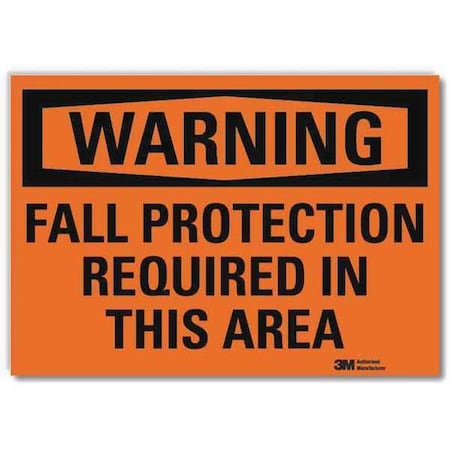 Warning Sign, 7 in x 10 in, Rflct Sheeting MPN:U6-1088-RD_10X7