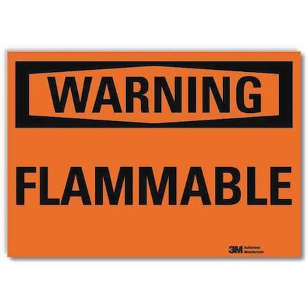Warning Sign, 5 in H, 7 in W, Horizontal Rectangle, English, U6-1089-RD_7X5 MPN:U6-1089-RD_7X5