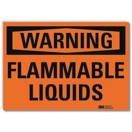 Warning Sign, 5 in H, 7 in W, Horizontal Rectangle, English, U6-1092-RD_7X5 MPN:U6-1092-RD_7X5