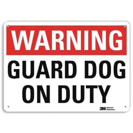 Warning Sign, 7 in H, 10 in W, Aluminum, Vertical Rectangle, English, U6-1102-NA_10x7 MPN:U6-1102-NA_10x7