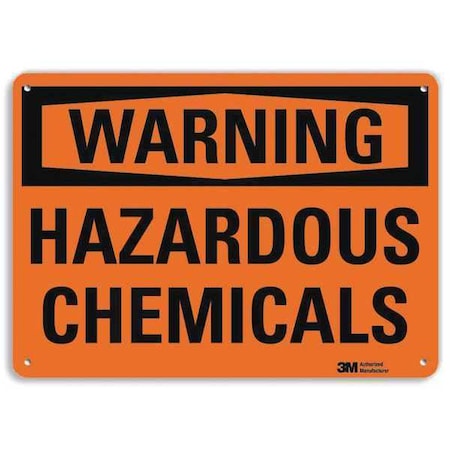 Warning Sign, 7 in H, 10 in W, Vertical Rectangle, English, U6-1109-RA_10X7 MPN:U6-1109-RA_10X7