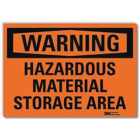 Warning Sign, 10 in H, 14 in W, Horizontal Rectangle, English, U6-1110-RD_14X10 MPN:U6-1110-RD_14X10