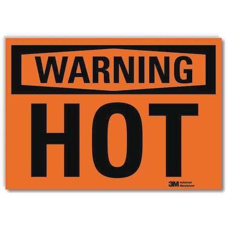Warning Sign, 7 in H, 10 in W, Reflective Sheeting, Vertical Rectangle, English, U6-1122-RD_10X7 MPN:U6-1122-RD_10X7