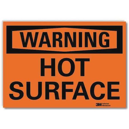 Warning Sign, 5 in H, 7 in W, Reflective Sheeting, Horizontal Rectangle, English, U6-1124-RD_7X5 MPN:U6-1124-RD_7X5