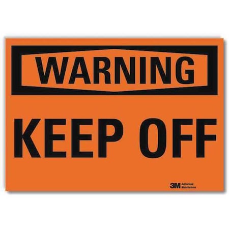 Security Sign, 10 in Height, 14 in Width, Reflective Sheeting, Horizontal Rectangle, English MPN:U6-1142-RD_14X10