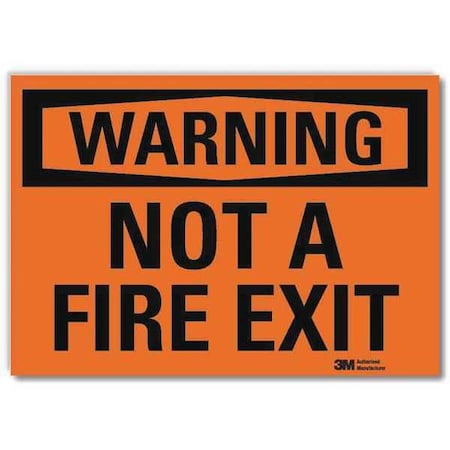 Safety Sign, 5 in Height, 7 in Width, Reflective Sheeting, Horizontal Rectangle, English MPN:U6-1186-RD_7X5