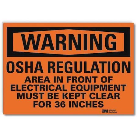 Security Sign, 10inx14in, Reflctv Sheeting MPN:U6-1190-RD_14X10