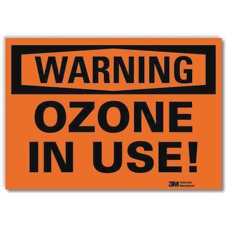 Warning Sign, 10 in H, 14 in W, Horizontal Rectangle, English, U6-1192-RD_14X10 MPN:U6-1192-RD_14X10