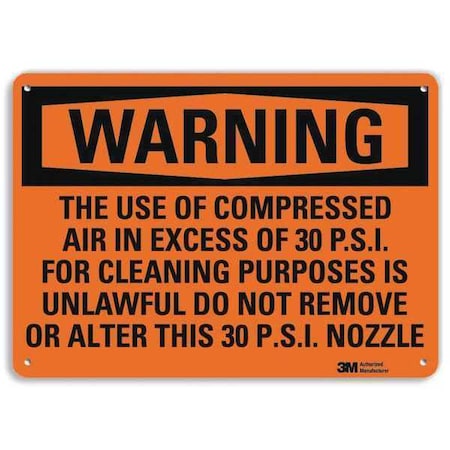 Security Sign, 10 in H, 14 in W, Horizontal Rectangle, English, U6-1232-NA_14x10 MPN:U6-1232-NA_14x10
