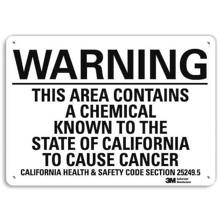 Warning Sign, 7 in H, 10 in W, Plastic, Vertical Rectangle, English, U6-1235-NP_10X7 MPN:U6-1235-NP_10X7