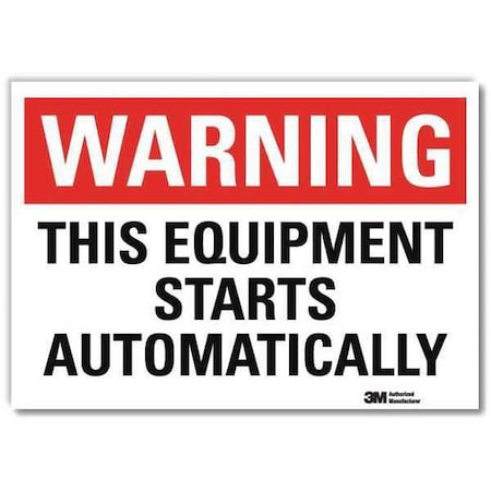 Warning Sign, 7 in Height, 10 in Width, Reflective Sheeting, Vertical Rectangle, English MPN:U6-1247-RD_10X7