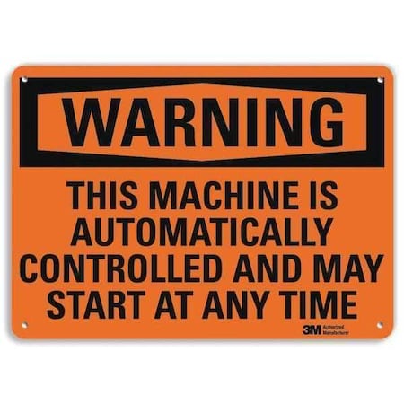Security Sign, 7 in Height, 10 in Width, Plastic, Vertical Rectangle, English MPN:U6-1249-NP_10X7
