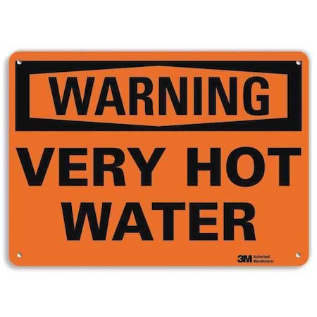 Warning Sign, 7 in H, 10 in W, Aluminum, Vertical Rectangle, English, U6-1264-NA_10x7 MPN:U6-1264-NA_10x7