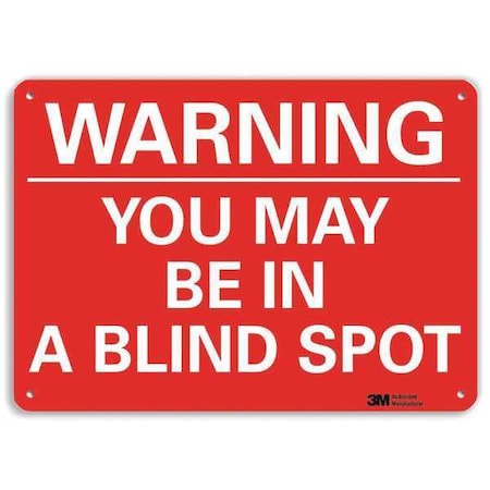 Warning Sign, 7 in H, 10 in W, Aluminum, Vertical Rectangle, English, U6-1280-NA_10x7 MPN:U6-1280-NA_10x7