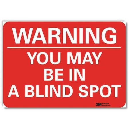 Reflective Traffic Safety Label, 7 in Height, 10 in Width, Aluminum, Vertical Rectangle, English MPN:U6-1280-RD_10X7