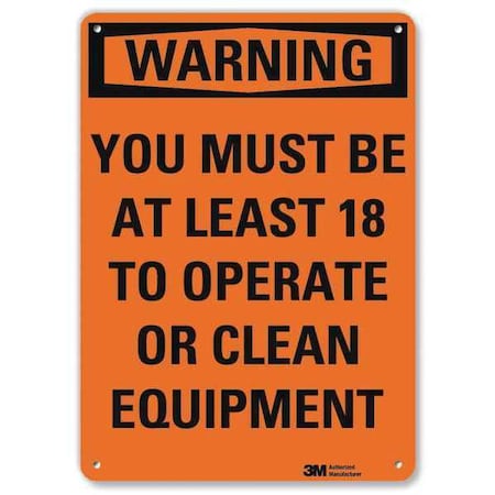 Security Sign, 10 in Height, 7 in Width, Plastic, Horizontal Rectangle, English MPN:U6-1283-NP_7X10