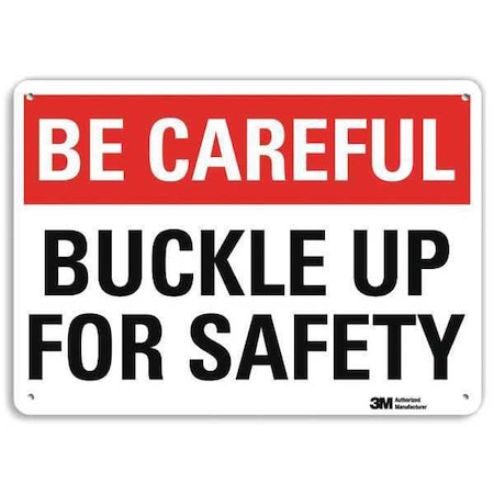 Safety Sign, 7 in H, 10 in W, Plastic, Vertical Rectangle, English, U7-1006-NP_10X7 MPN:U7-1006-NP_10X7