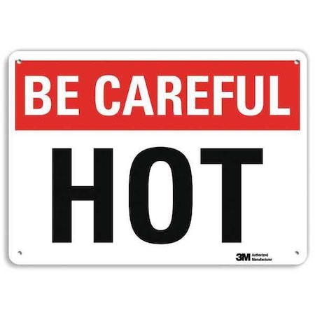 Safety Sign, 10 in H, 14 in W, Plastic, Horizontal Rectangle, English, U7-1014-NP_14X10 MPN:U7-1014-NP_14X10