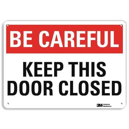 Caution Sign, 10 in H, 14 in W, Plastic, English, U7-1020-NP_14X10 MPN:U7-1020-NP_14X10