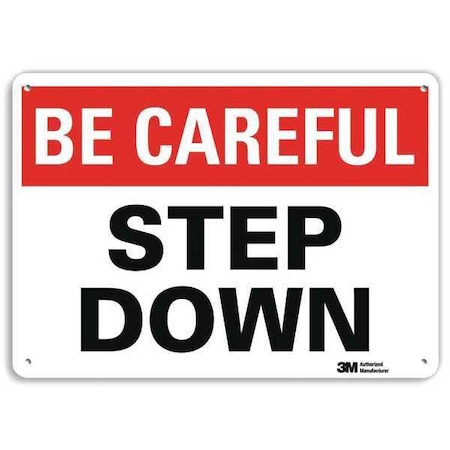 Caution Sign, 7 in H, 10 in W, Plastic, Vertical Rectangle, English, U7-1038-NP_10X7 MPN:U7-1038-NP_10X7