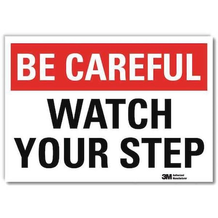 Safety Decal, 7 in H, 10 in W, Reflective Sheeting, Vertical Rectangle, English, U7-1054-RD_10X7 MPN:U7-1054-RD_10X7