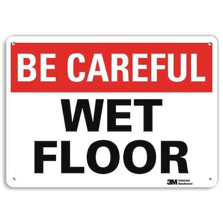 Safety Sign, 10 in H, 14 in W, Plastic, Horizontal Rectangle, English, U7-1056-NP_14X10 MPN:U7-1056-NP_14X10