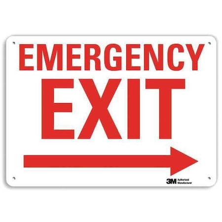 Exit Sign, Recycled Plastic, 14