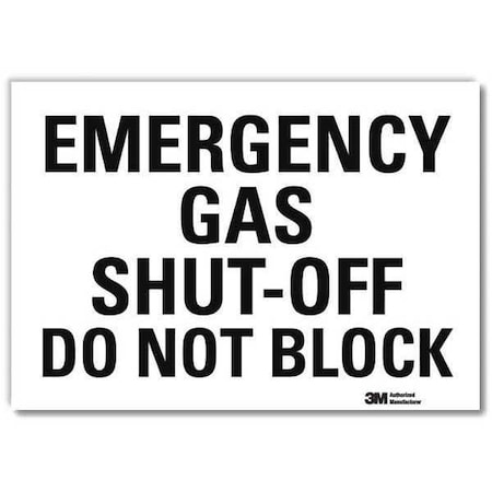 Safety Decal, 5 in Height, 7 in Width, Reflective Sheeting, Horizontal Rectangle, English MPN:U7-1111-RD_7X5