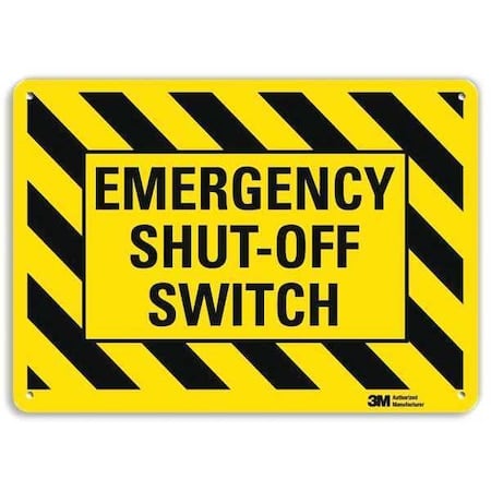 Safety Sign, 7 in Height, 10 in Width, Aluminum, Vertical Rectangle, English, U7-1138-RA_10X7 MPN:U7-1138-RA_10X7