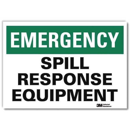 Emergency Spill Response Equipment, 7 in x 10 in, Reflective Sheeting, U7-1148-RD_10X7 MPN:U7-1148-RD_10X7