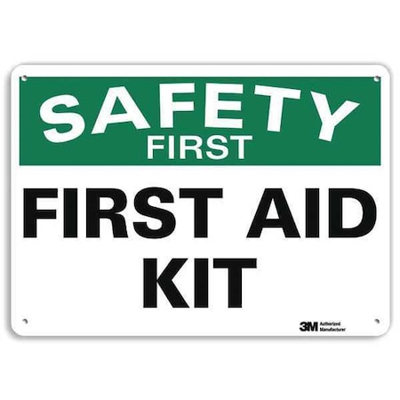 Safety First, First Aid Kit, 10 in x 14 in, Horizontal Rectangle, Plastic, U7-1199-NP_14X10 MPN:U7-1199-NP_14X10