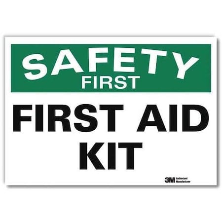 Safety First, First Aid Kit, 10 in x 14 in, Reflective Sheeting, U7-1199-RD_14X10 MPN:U7-1199-RD_14X10