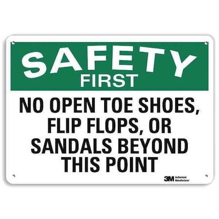 Plastic Safety Sign, 10